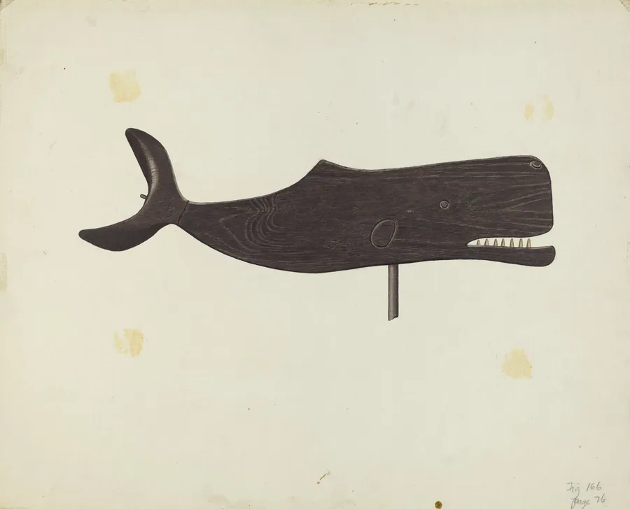 Whale Weather Vane by Albert Ryder
