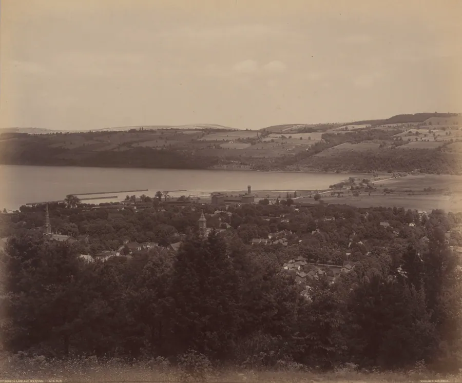Seneca Lake and Watkins by William H. Rau