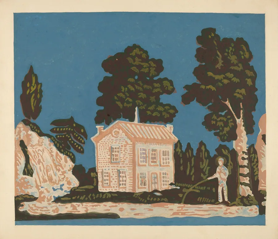 Wallpaper for Bandbox Covering by Albert Levone