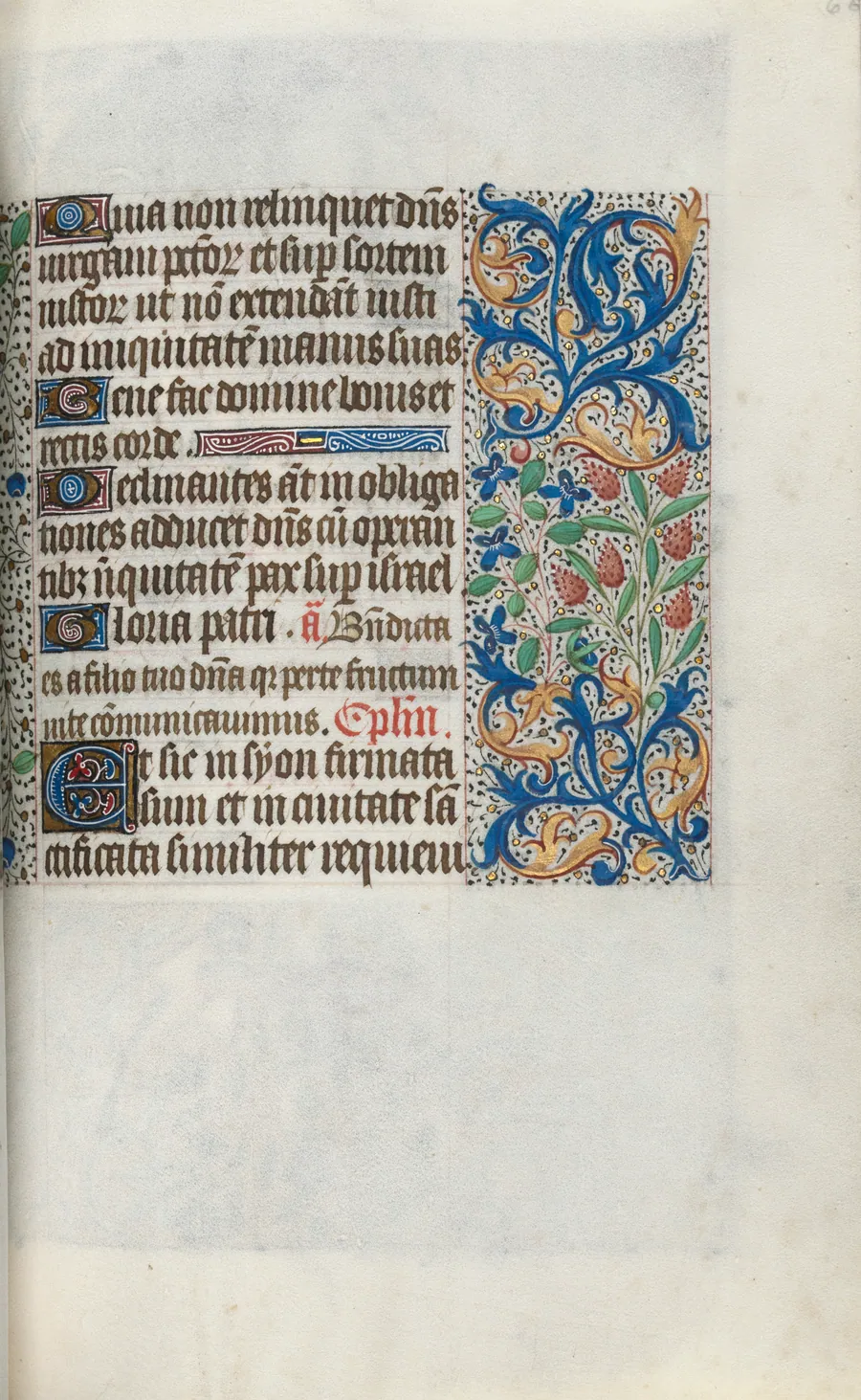 Book of Hours (Use of Rouen): fol. 66r by Master of the Geneva Latini