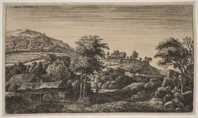 Watermill at the Foot of a Hill