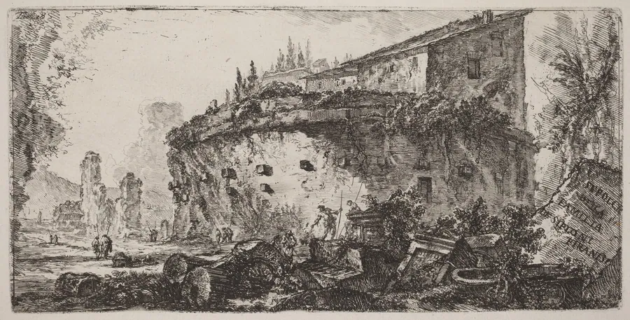 Sepulcro de famiglia de' Scipioni by Giovanni Battista Piranesi
