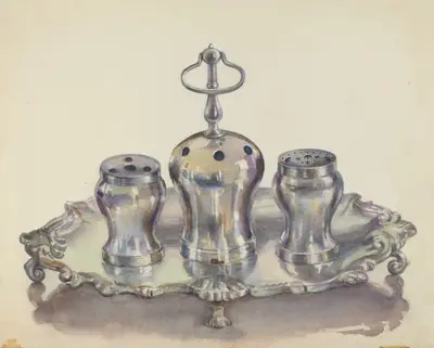 Silver Ink Stand