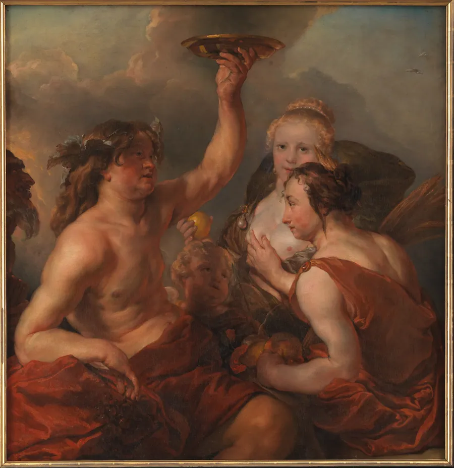 Bacchus, Ceres og Venus by Cornelis Schut