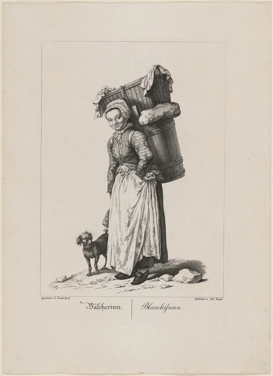 Wäscherinn (Laundress) by Johann Feigel
