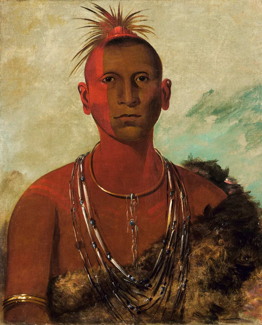 Náh-se-ús-kuk, Whirling Thunder, Eldest Son of Black Hawk by George Catlin, born Wilkes-Barre, PA 1796-died Jersey City, NJ 1872