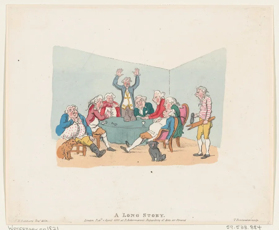 A Long Story by Rudolph Ackermann, London
