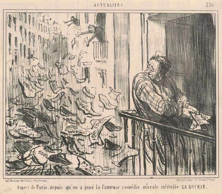 Aspect de Paris, depuis qu'on a joue... by Honoré Daumier