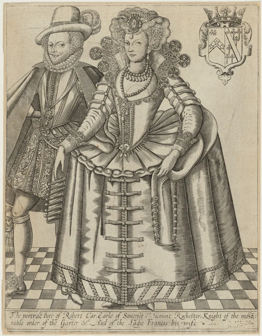 Robert Carr, Earl of Somerset and His Countess by Renold Elstrack