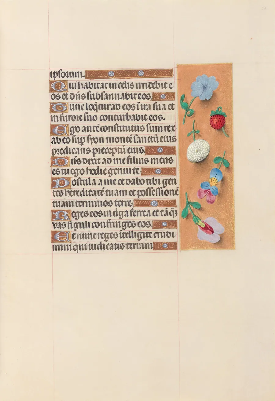 Hours of Queen Isabella the Catholic, Queen of Spain:  Fol. 53r by Master of the First Prayerbook of Maximillian