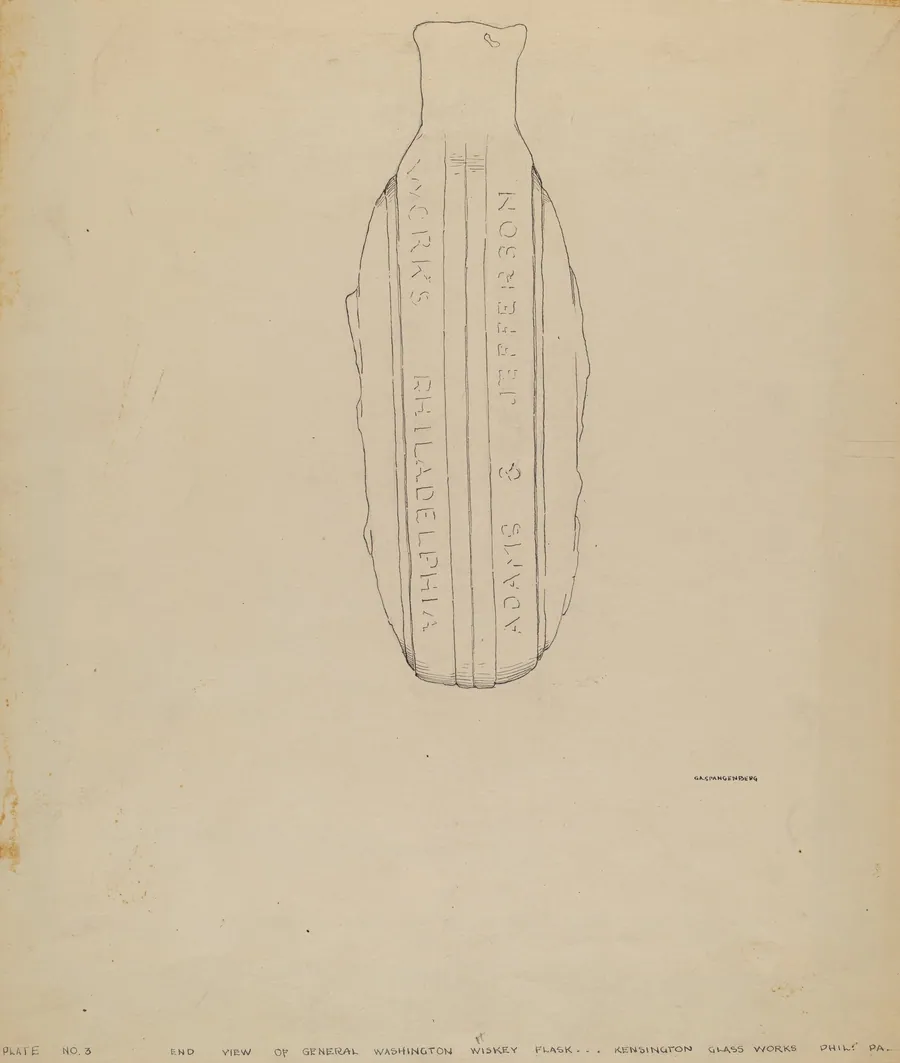 Gen. Washington Flask by G.A. Spangenberg