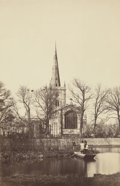 Church from a River Bank