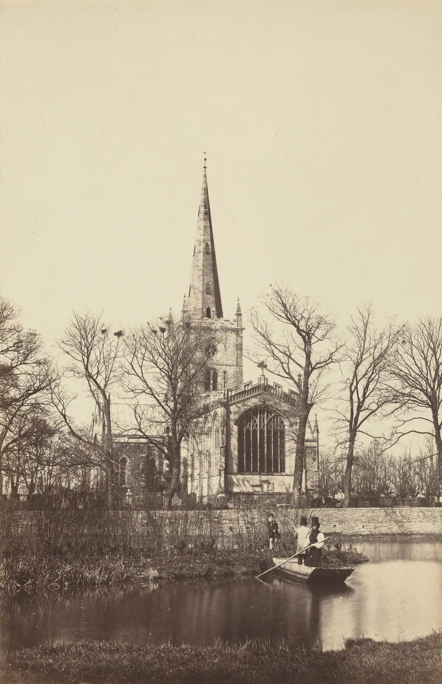 Church from a River Bank by Philip Henry Delamotte