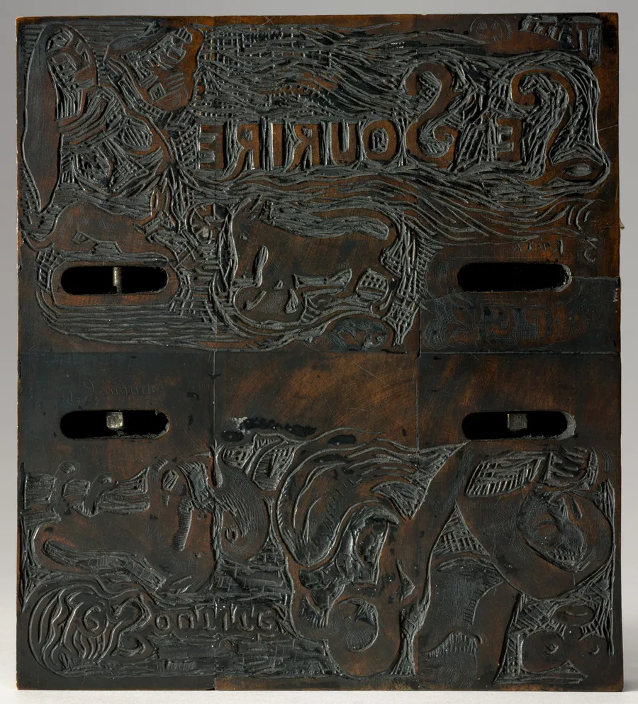 Two Title Pages for "Le Sourire" (Les deux titres du Sourire) [verso] by Paul Gauguin