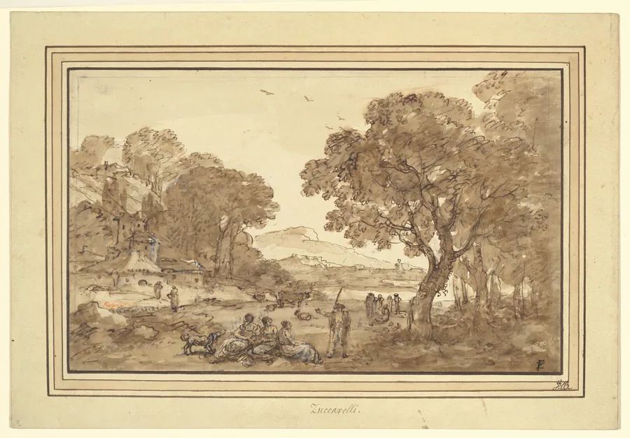 Landscape with Shepherds by Francesco Zuccarelli