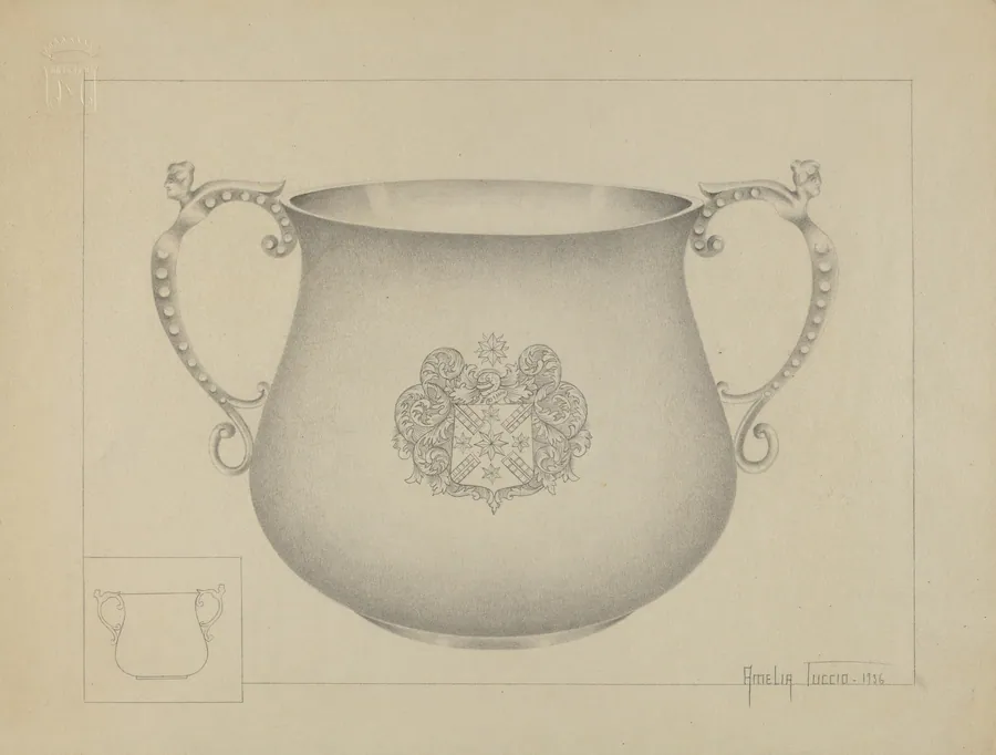Silver Caudle Cup by Amelia Tuccio