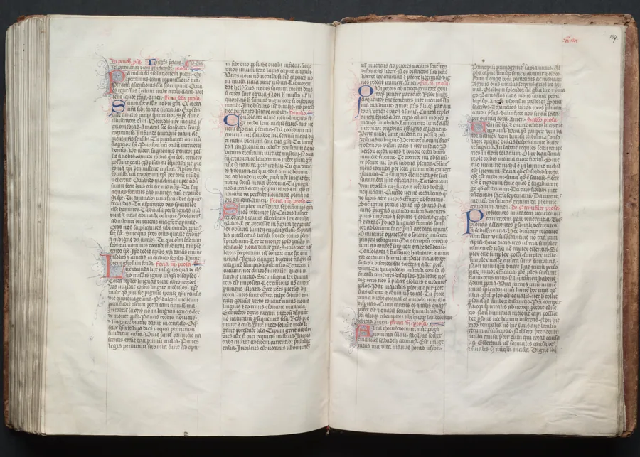 The Gotha Missal:  Fol. 146v, Text by Master of the Boqueteaux