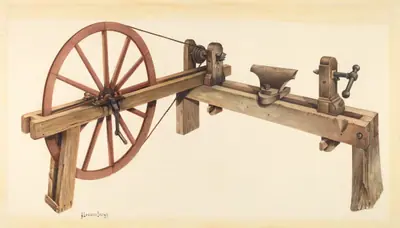 Bishop Hill: Woodturning Lathe
