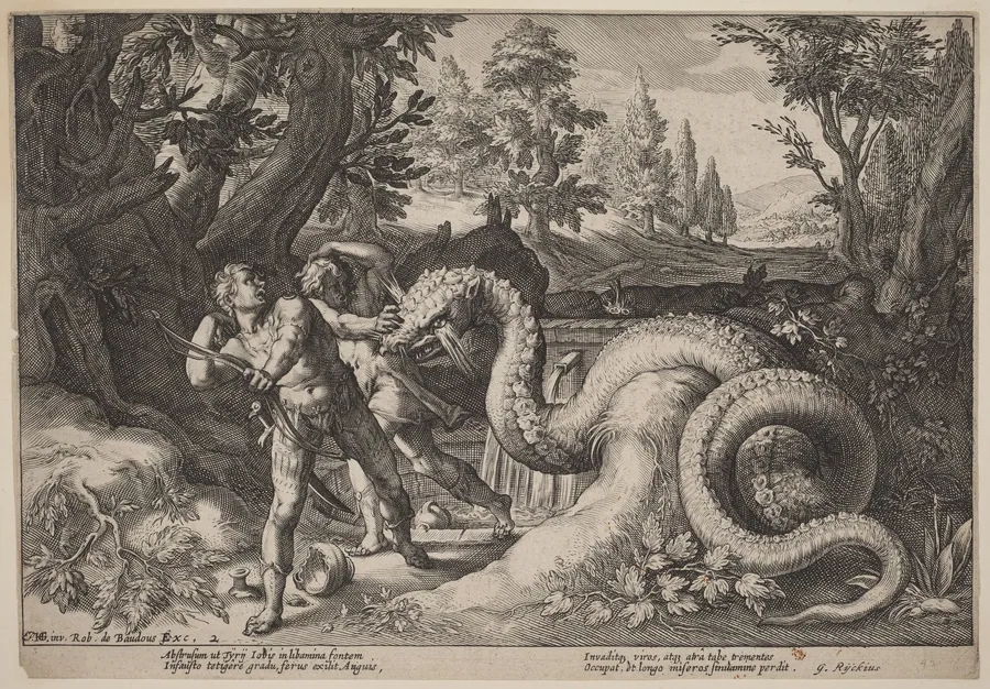 The Dragon Devouring the Companions of Cadmus by Hendrick Goltzius