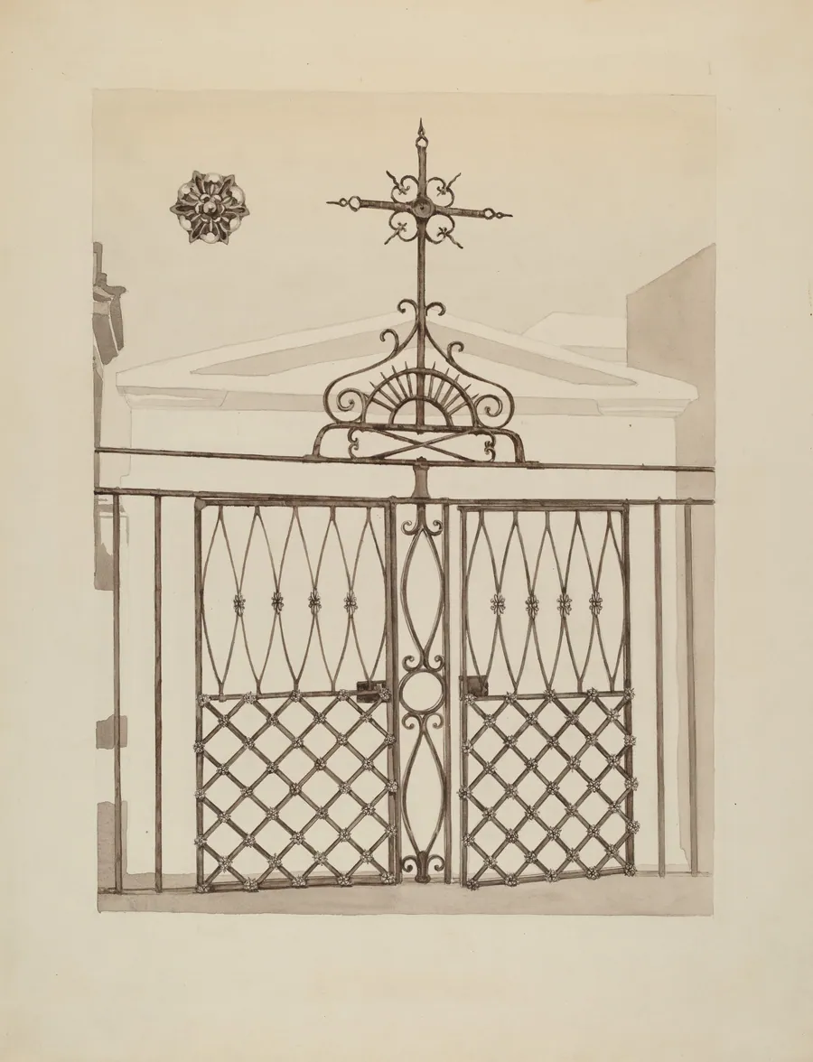 Cast and Wrought Iron Fence by Aurelia Arbo