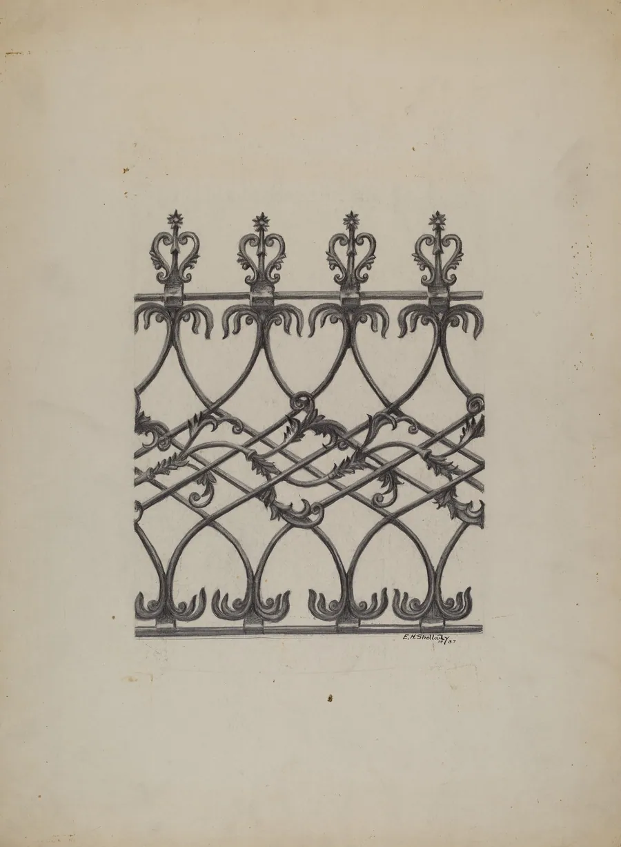 Cast Iron Fence by Eugene Shellady