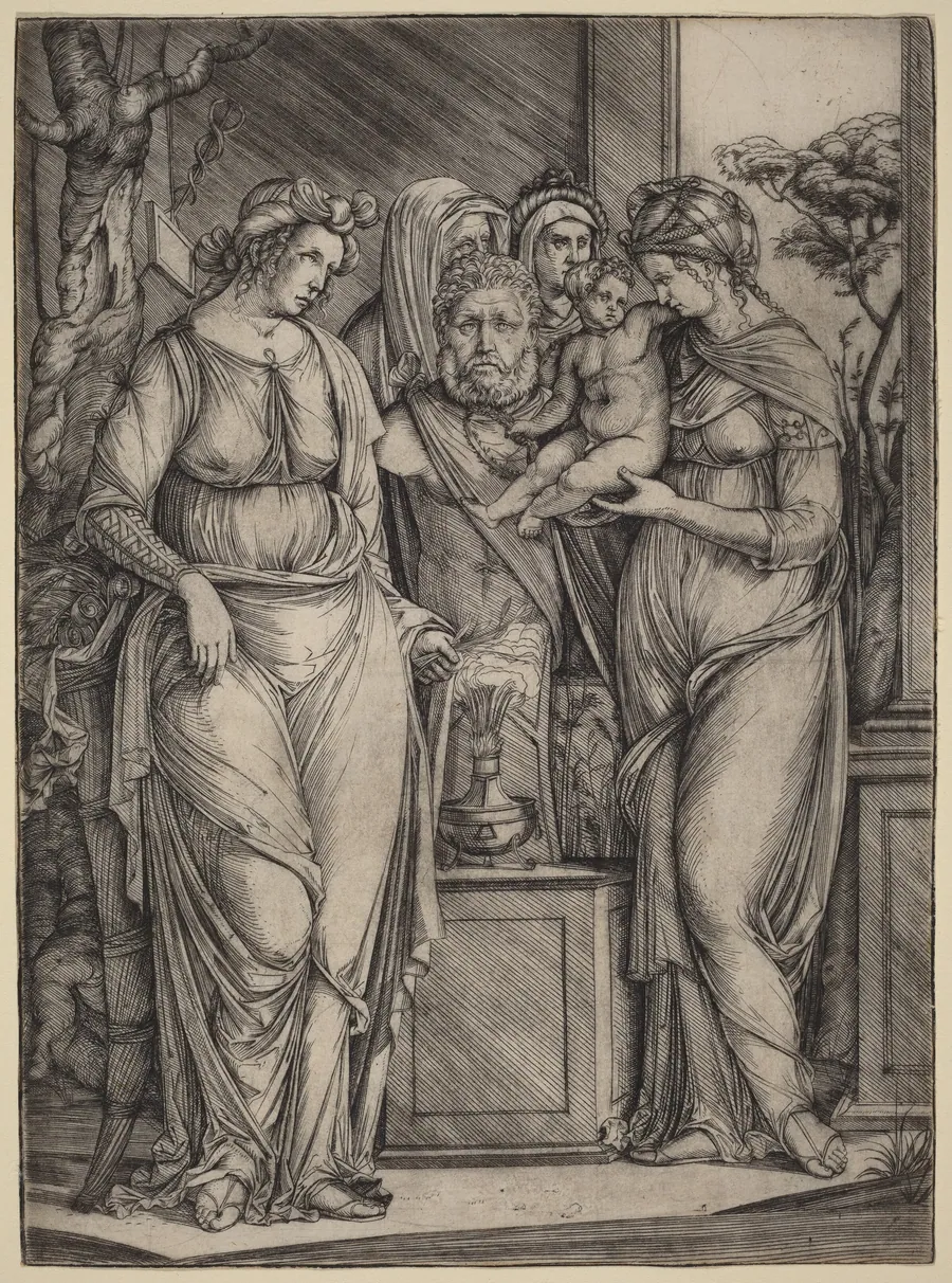 Large Sacrifice to Priapus by Jacopo de' Barbari