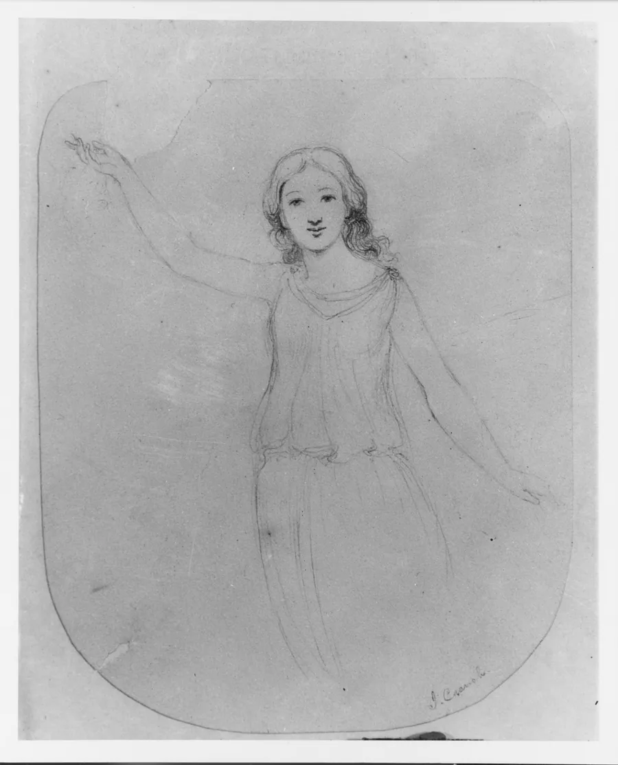 A Girl (from McGuire Scrapbook) by John Cranch