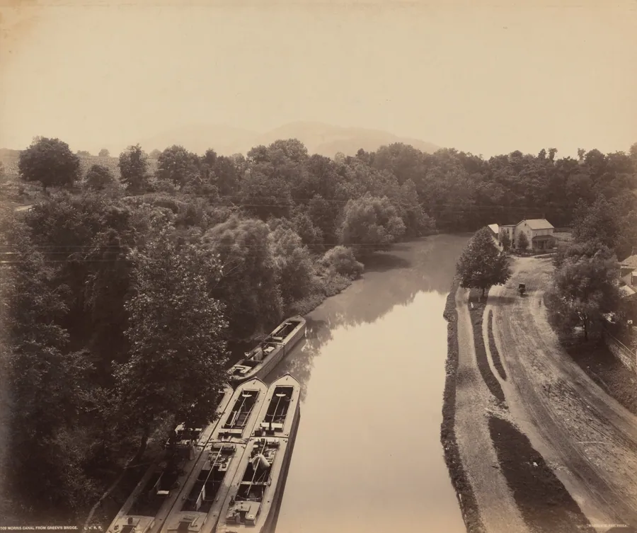 Morris Canal From Green's Bridge by William H. Rau