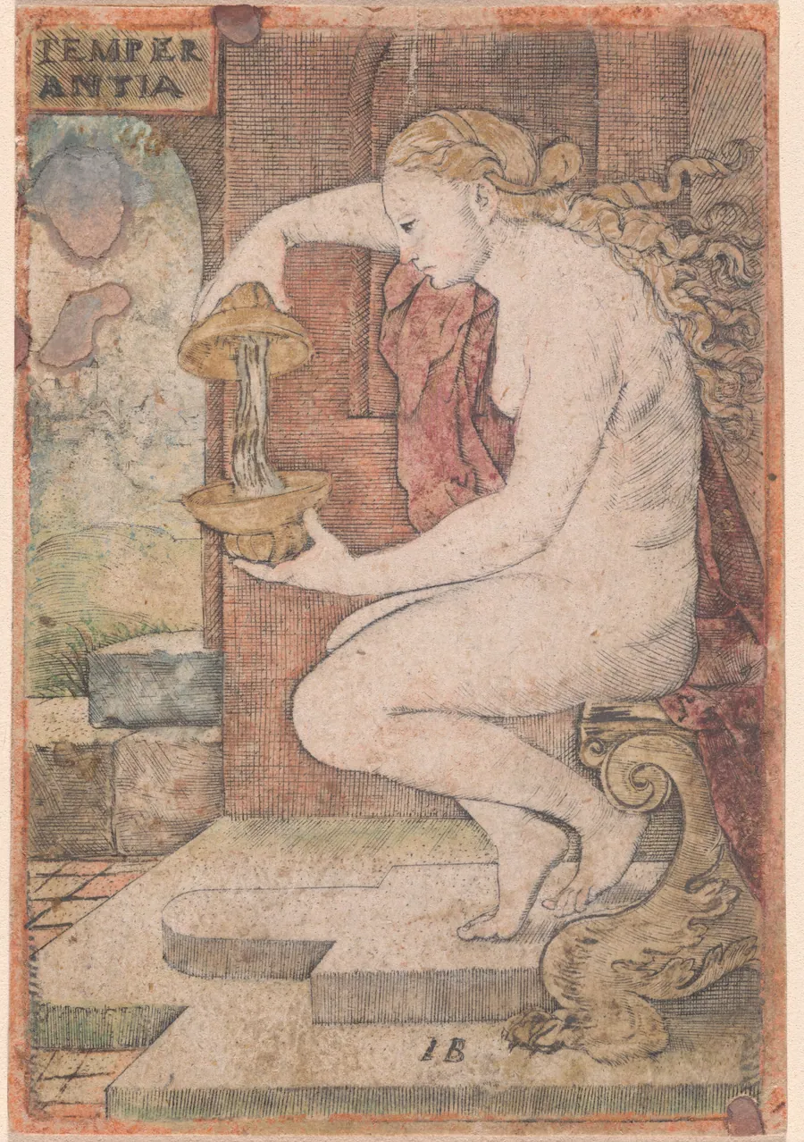 Temperantia (Temperance) by Master IB
