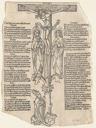 Christ on the Cross with Pope Pius II