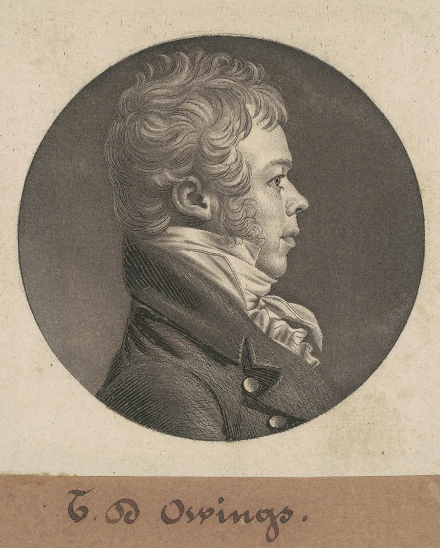 Thomas Deye Owings by Charles B. J. Févret de Saint-Mémin