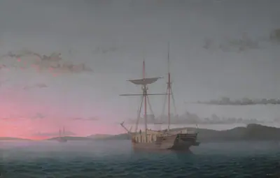 Lumber Schooners at Evening on Penobscot Bay
