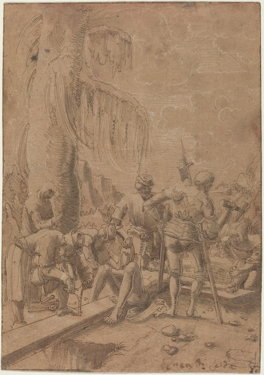 Christ Nailed to the Cross by Albrecht Altdorfer