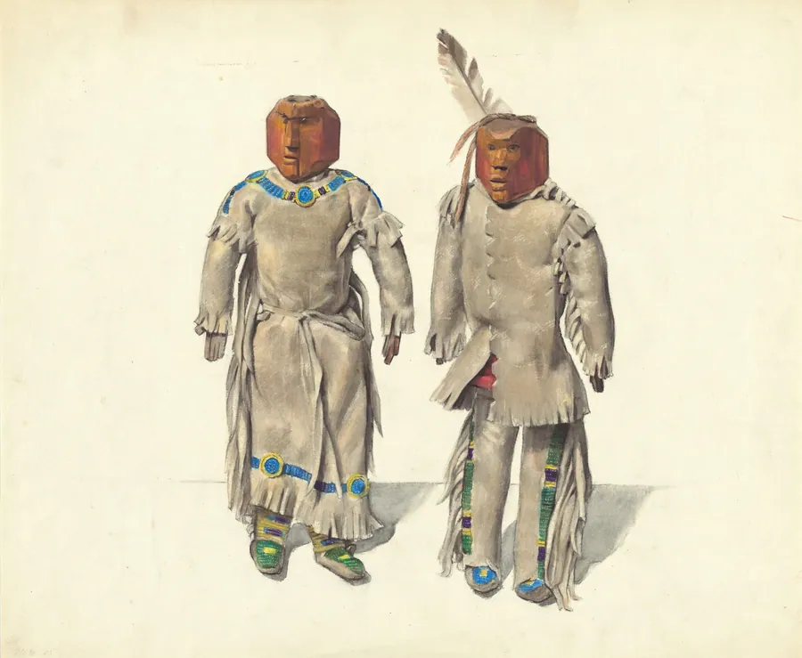 Cree Indian Dolls by Jane Iverson