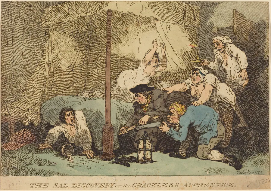 The Sad Discovery, or The Graceless Apprentice by Thomas Rowlandson