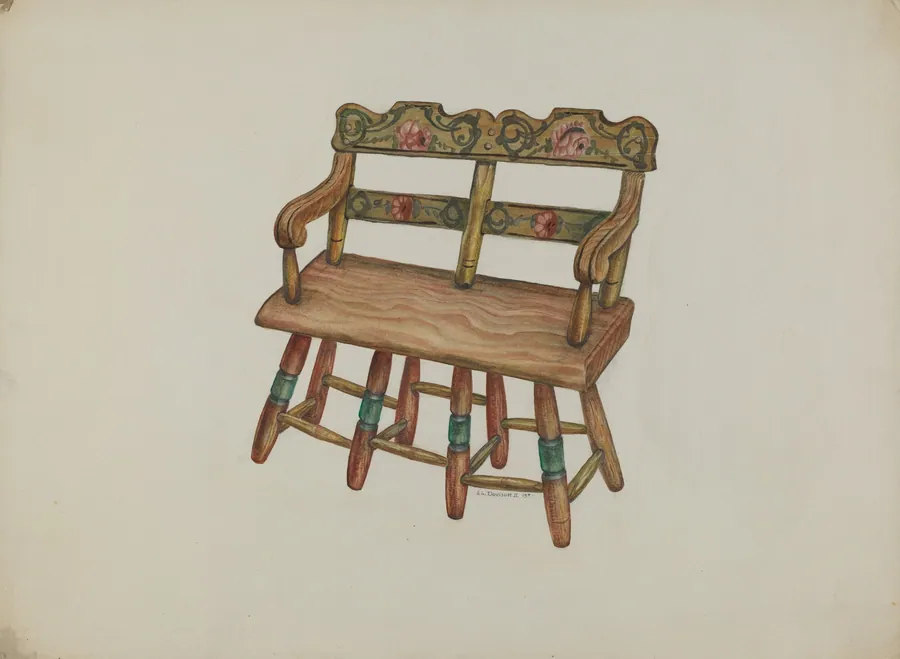 Doll Settee by Austin L. Davison