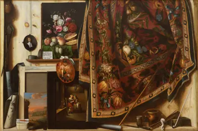 Trompe l'oeil. Skab fra kunstnerens atelier