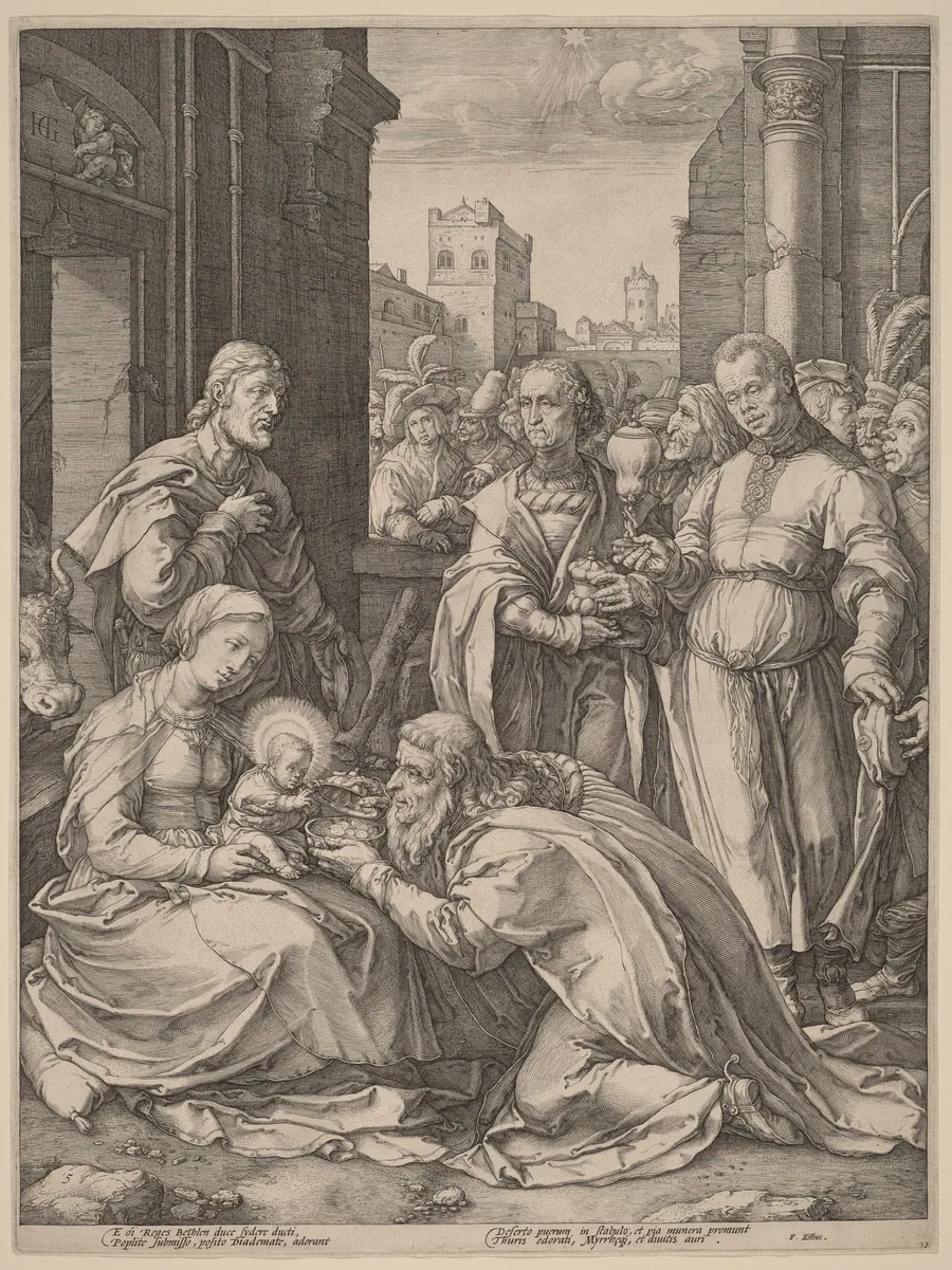 The  Adoration of the Magi by Hendrick Goltzius