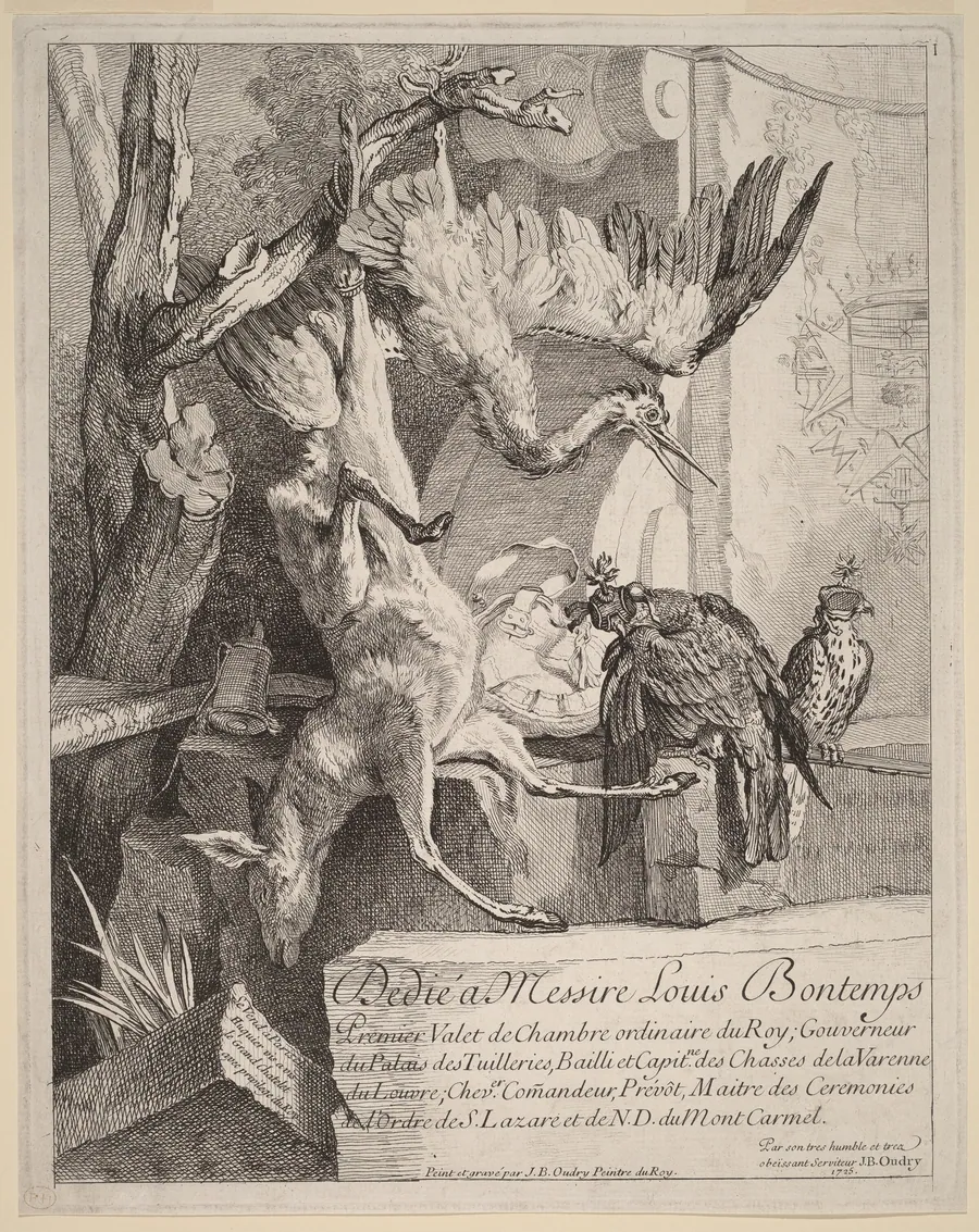 Frontispiece by Jean-Baptiste Oudry