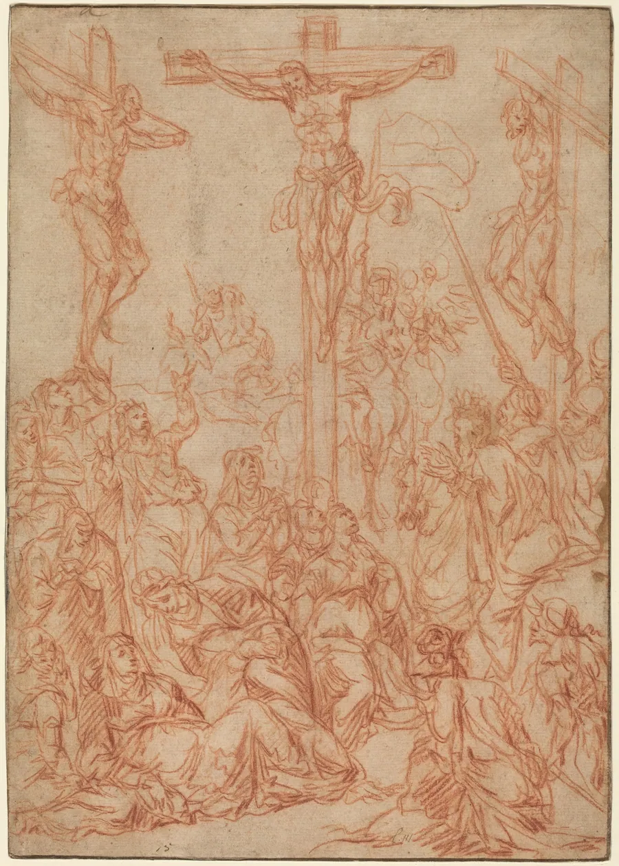 The Crucifixion by Andrea Vicentino