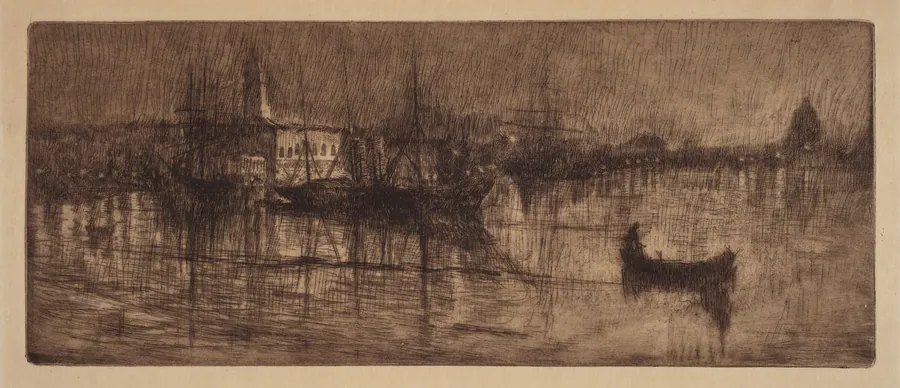 A Wet Evening in Venice by Otto Henry Bacher