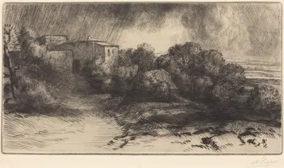 La Ferme de Brieux (Effect d'orage) (Farm at Brieux in a Storm)