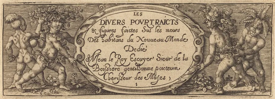 Les divers pourtraicts et figures I (Title Page) by Master AD