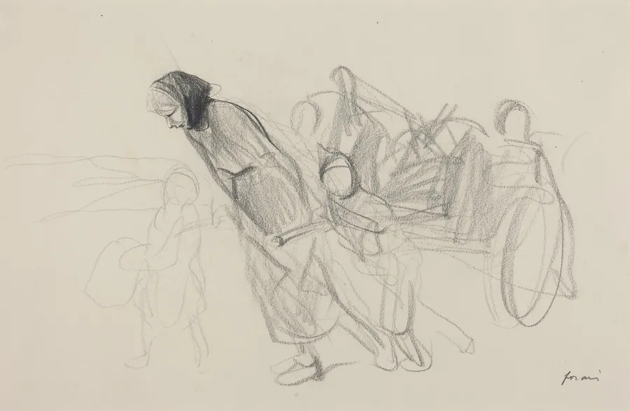 Refugees by Jean-Louis Forain