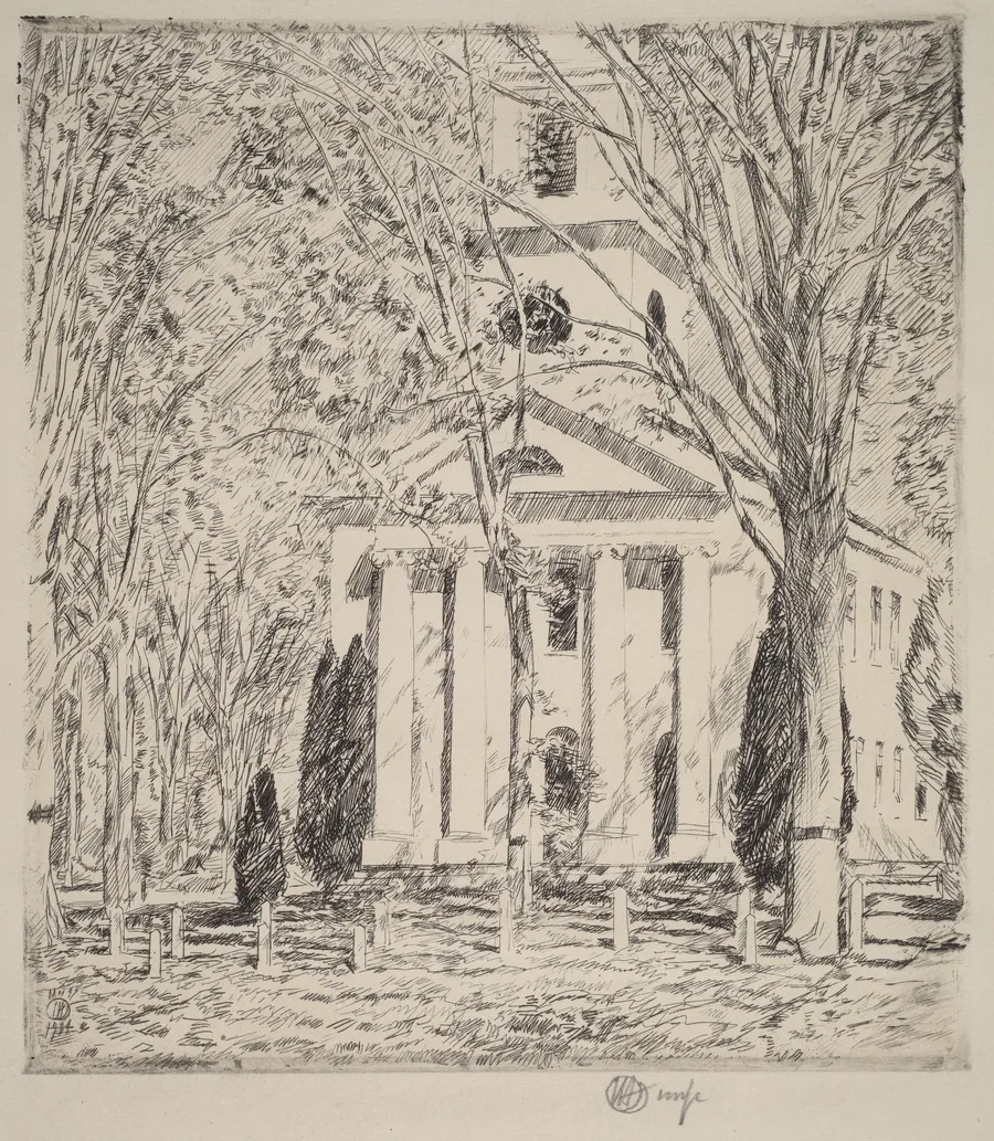 The Church at Old Lyme by Childe Hassam