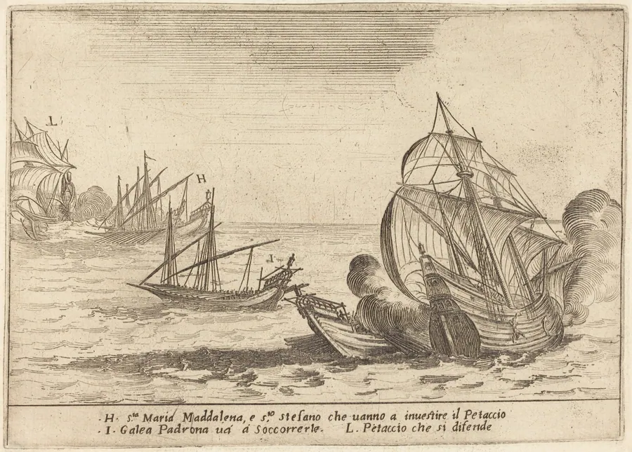 Boarding of the Petaccio by Jacques Callot