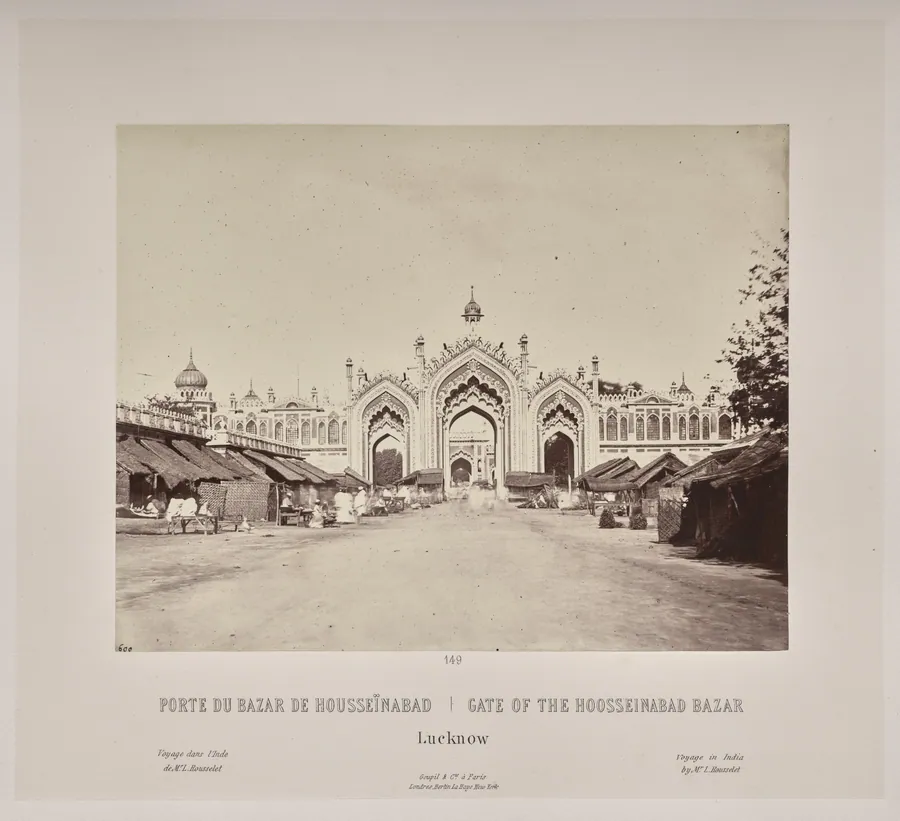 Gate of the Hoosseinabad Bazar, Lucknow by Louis-Théophile Marie Rousselet