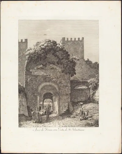 Arco di Druso, ora porta di San Sebastiano