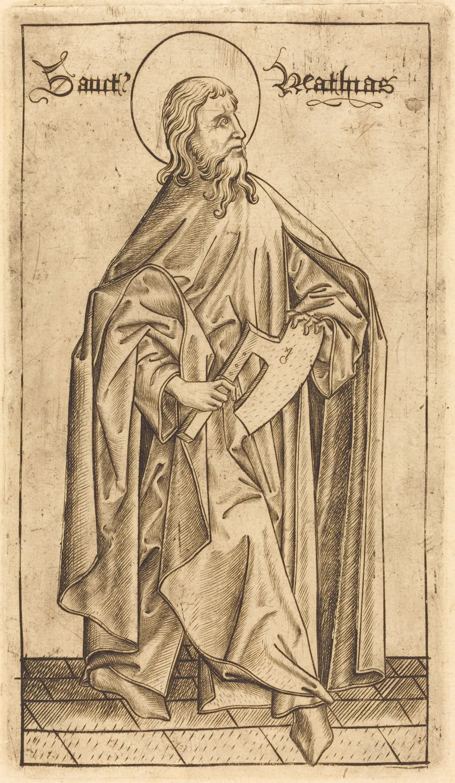 Saint Matthias (?) by Israhel van Meckenem