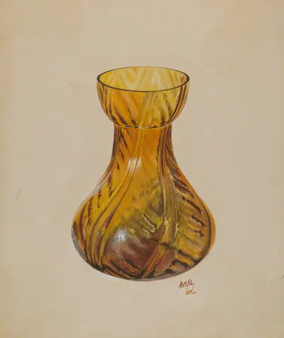 Amber Jar (Blown)